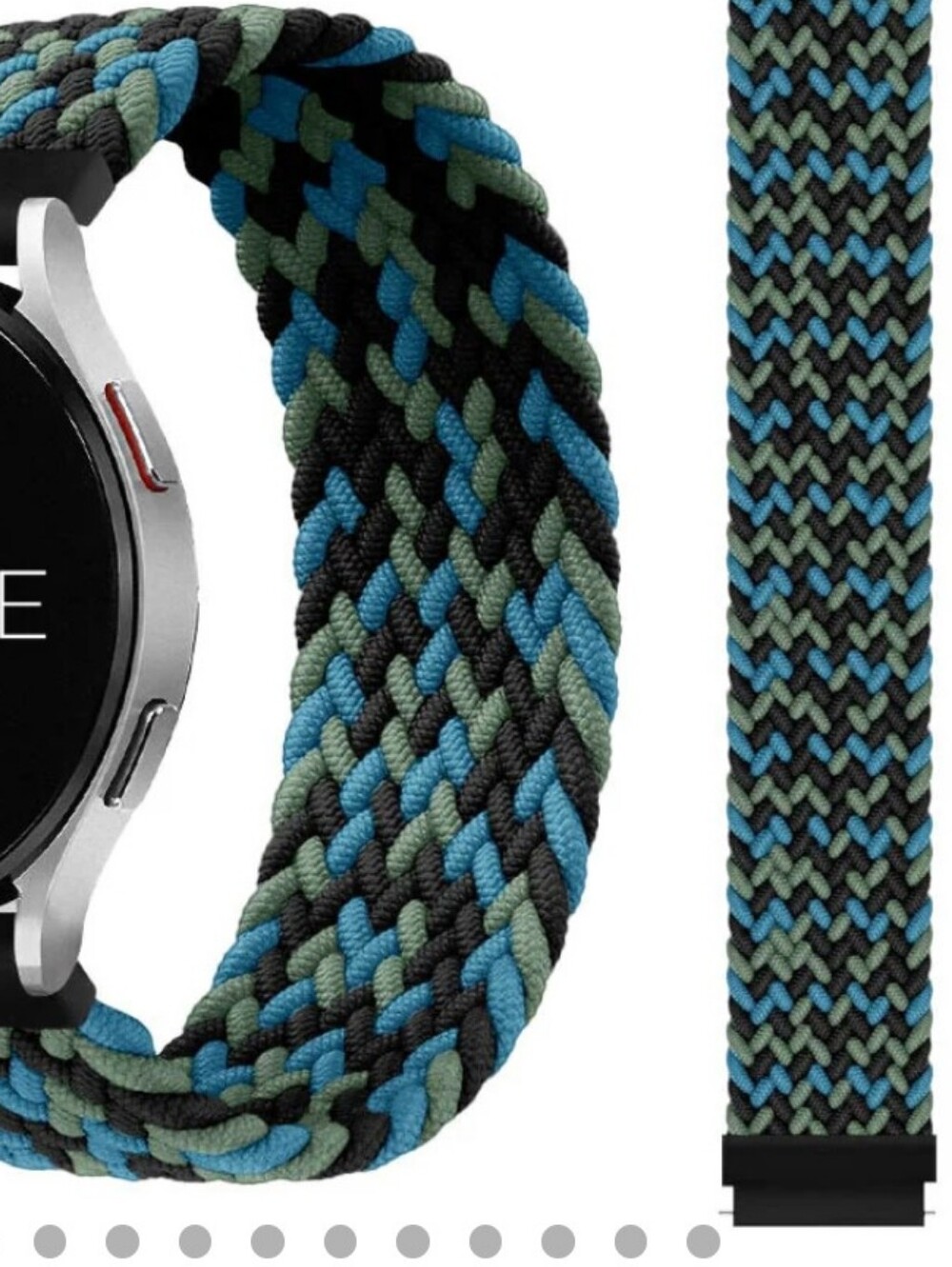 Solace Outlander Loop for Smart Watch Band- blue/black/green